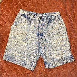 Acid wash vintage shorts